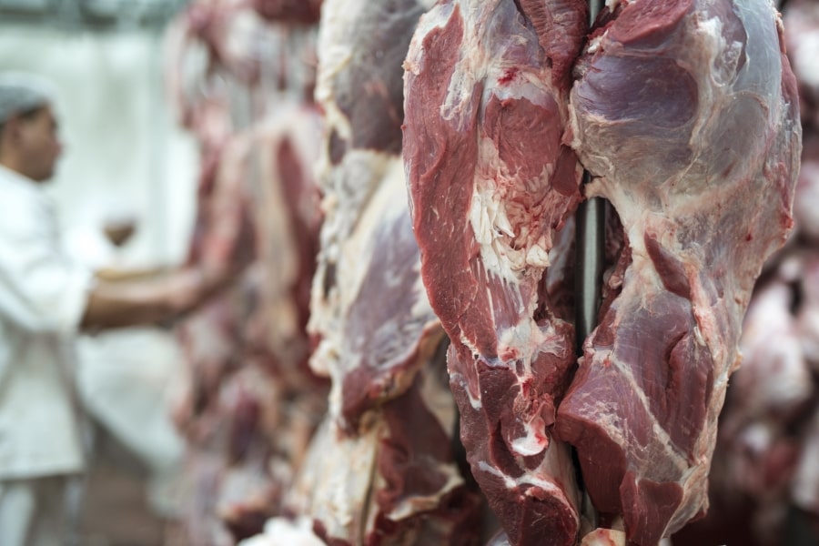 Ci si chiede spesso come conservare la carne. Si tratta, in effetti, di un prodotto ad alta deperibilità e di metodi di conservazione ne esistono tanto. Nella foto diversi tagli di carne disposti in macelleria.